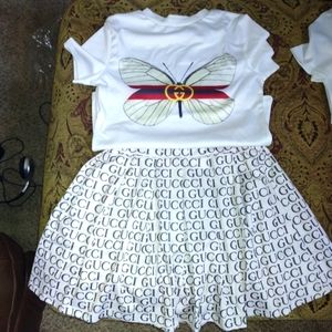 Women's Gucci Tennis skirt and shirt